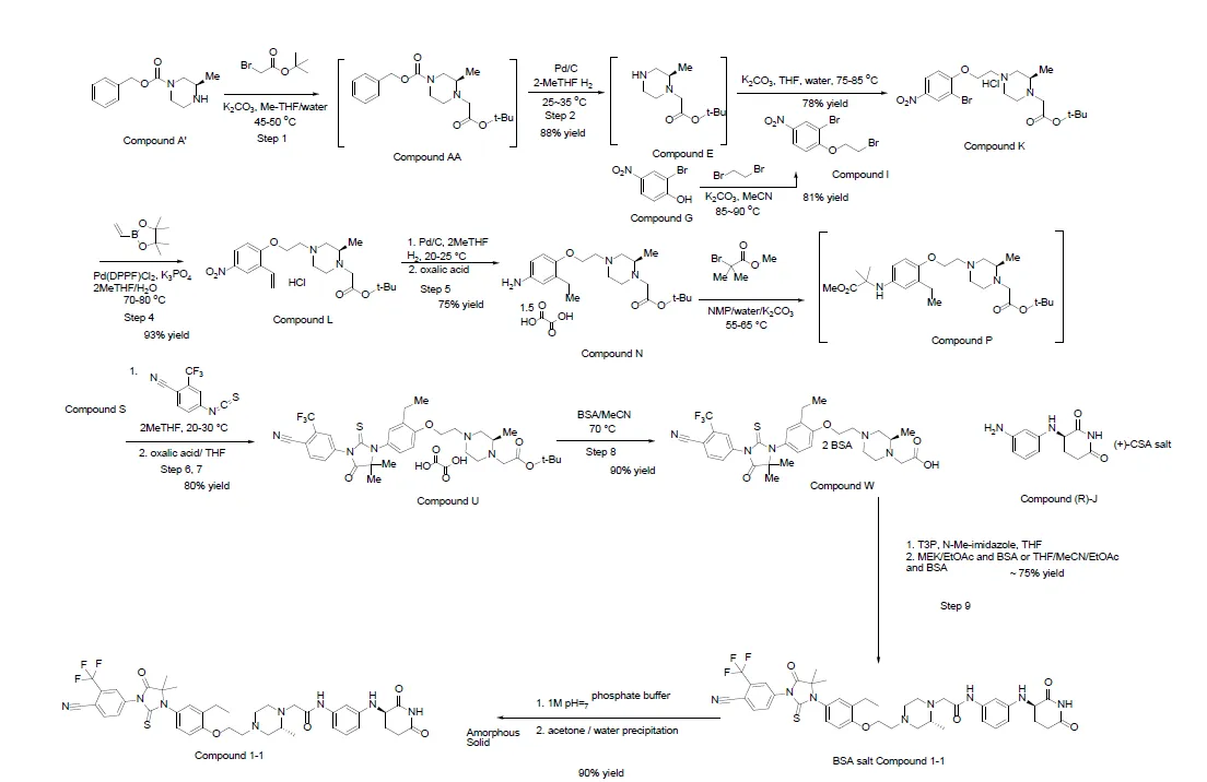 Cover thumbnail for Processes for the Preparation of Substituted 3-((3-Aminophenyl)amino)piperidine-2,6-dione Compounds